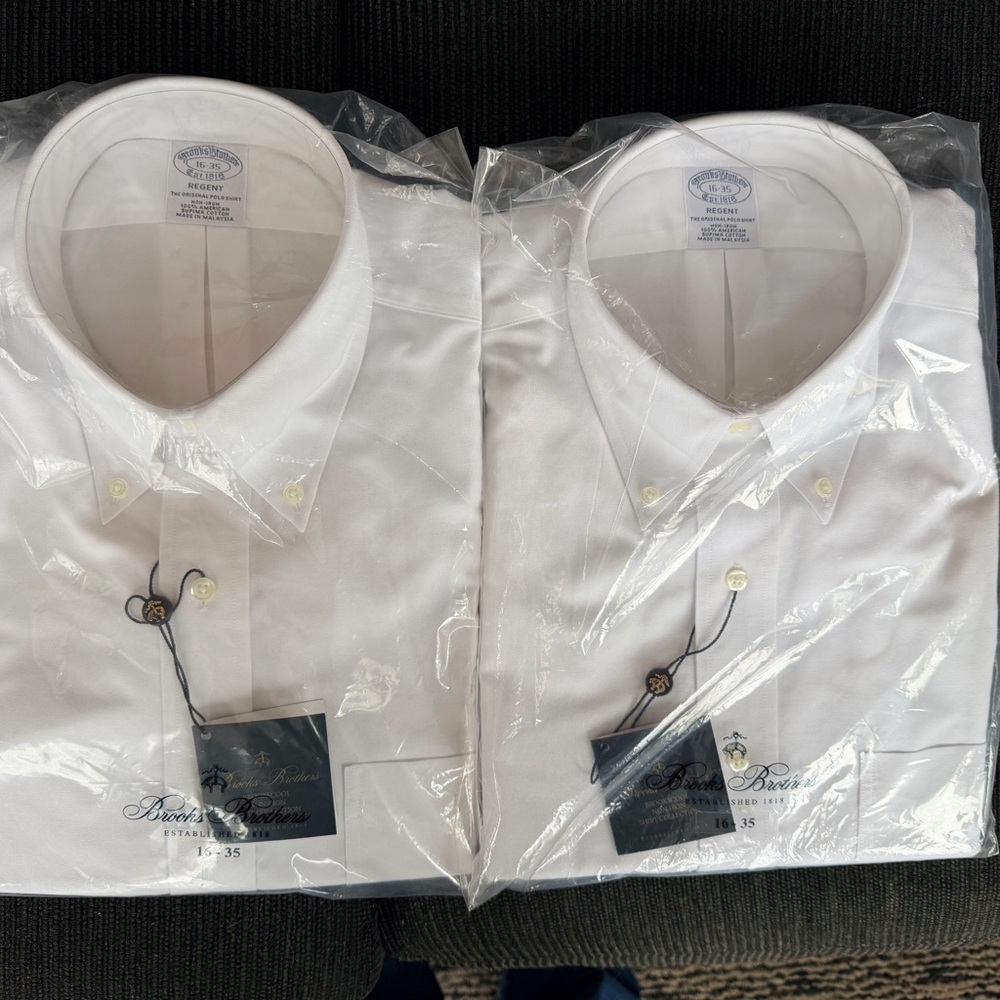 Brooks Brothers Classic White Dress Shirt